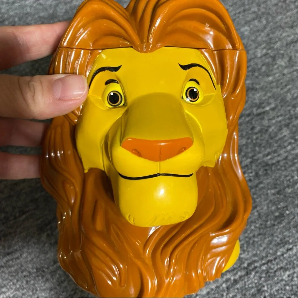 Disney Lion King Disney on Ice Souvenir Flip Top Mug Cup Simba Mufasa Vintage - Picture 10 of 12